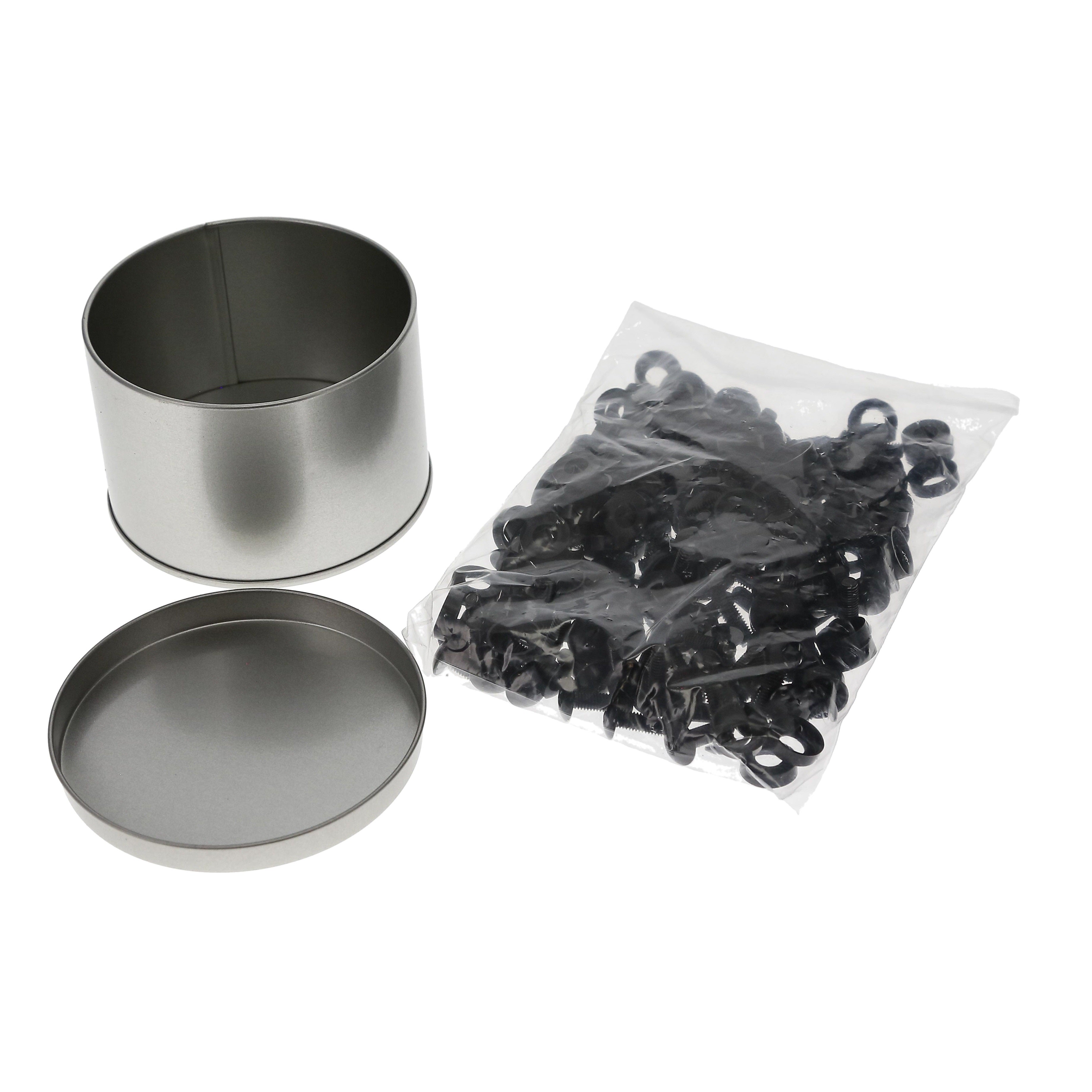 10-32 Rack Screws and Washers, Black 100-Pack
