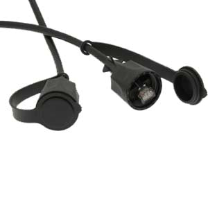 CAT6 SFTP Industrial Outdoor Patch Cable w/Dust Cap