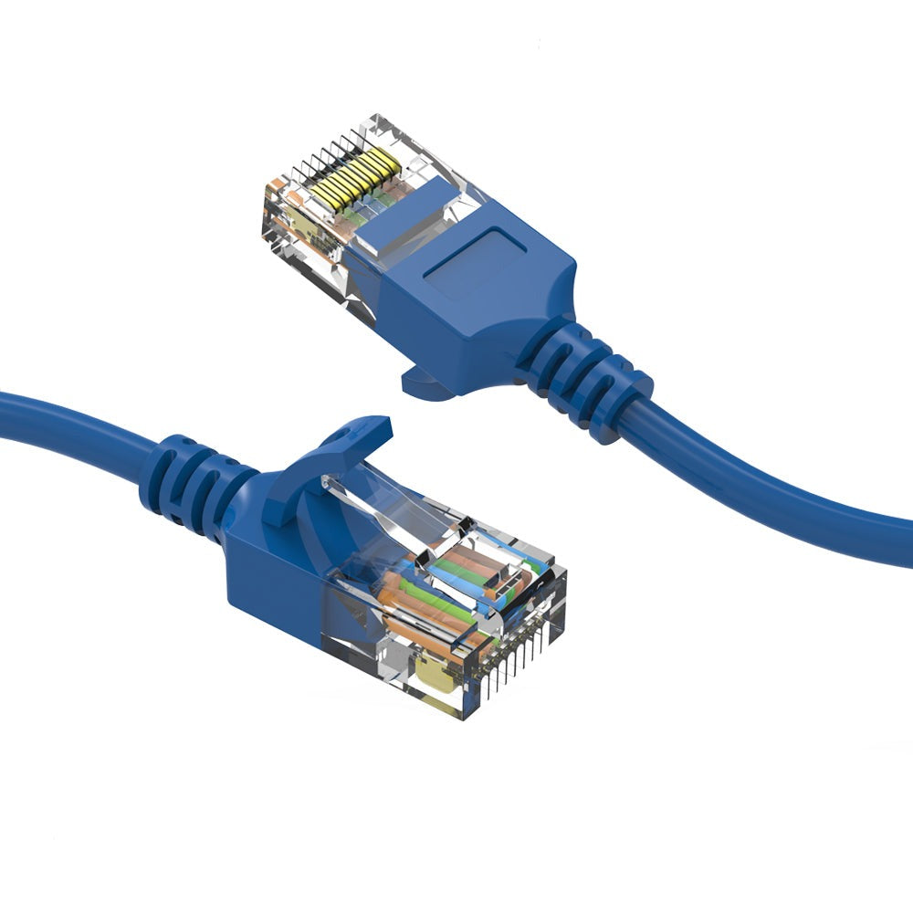 CAT6A UTP Slim Ethernet Network Booted Cable 28AWG