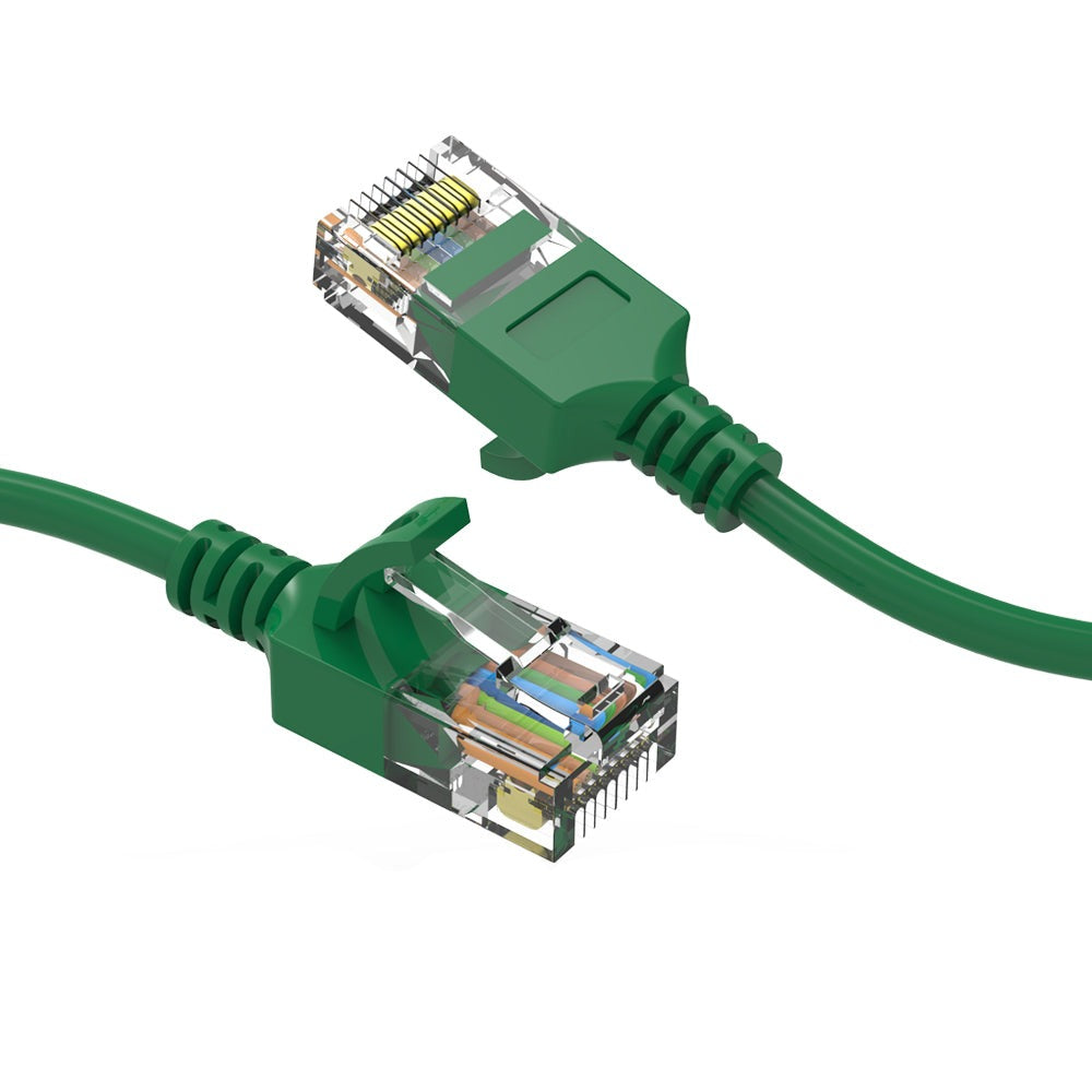 CAT6A UTP Slim Ethernet Network Booted Cable 50 Feet 28AWG