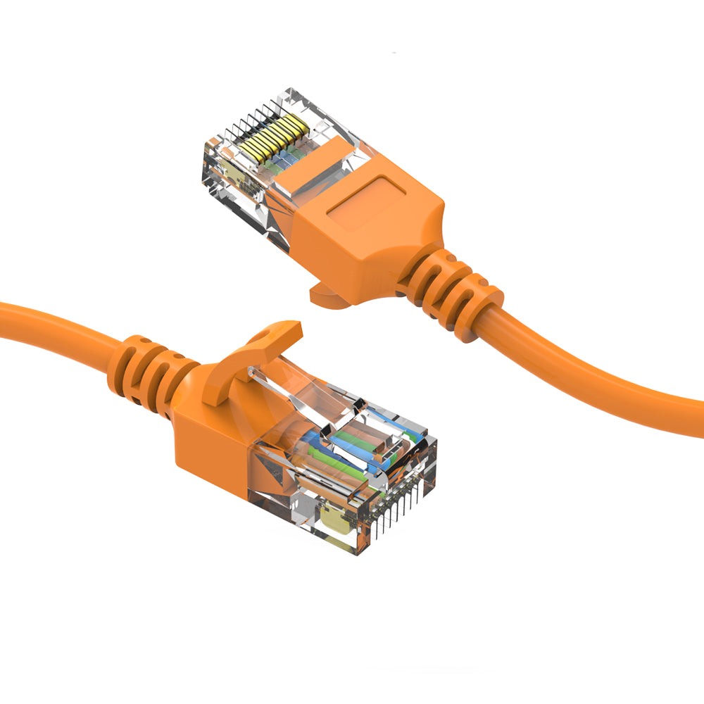 CAT6A UTP Slim Ethernet Network Booted Cable 28AWG