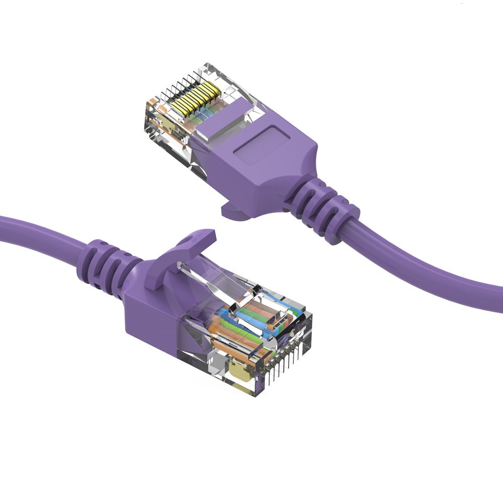 CAT6A UTP Slim Ethernet Network Booted Cable 28AWG