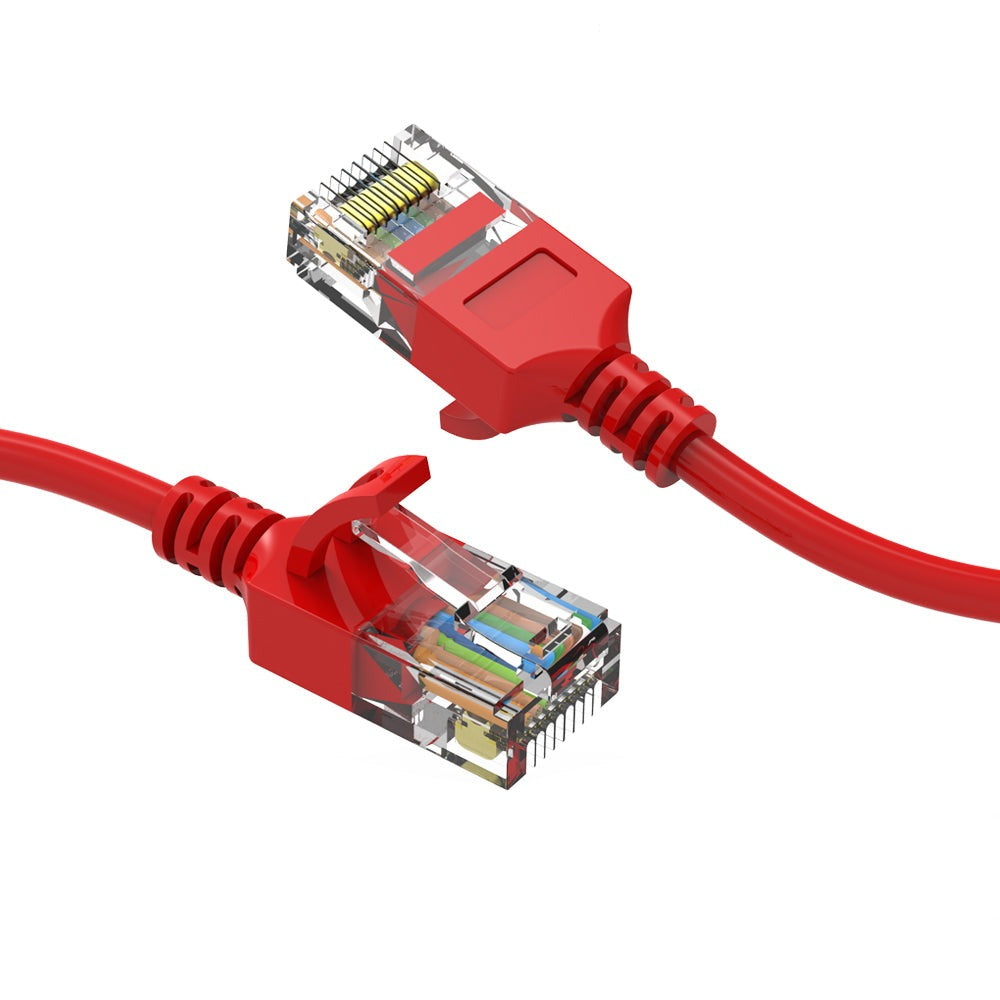 CAT6A UTP Slim Ethernet Network Booted Cable 28AWG