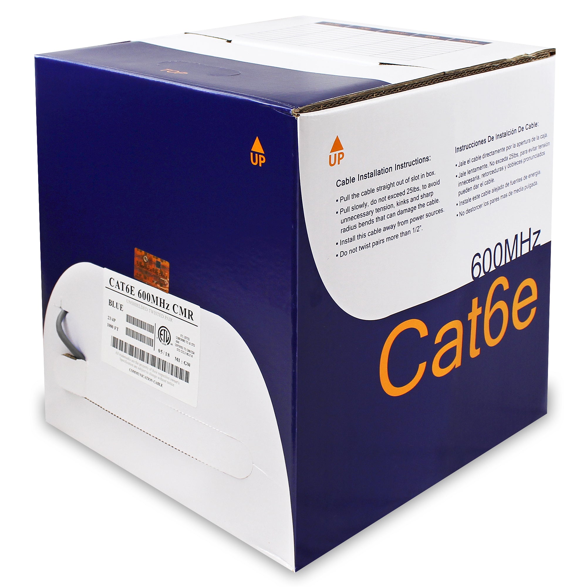 CAT6 Solid Wire Bulk Cable CMR