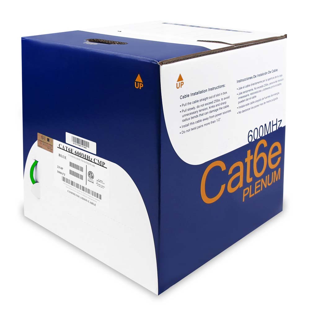 CAT6 Solid Cable Plenum w/Spline (CMP)