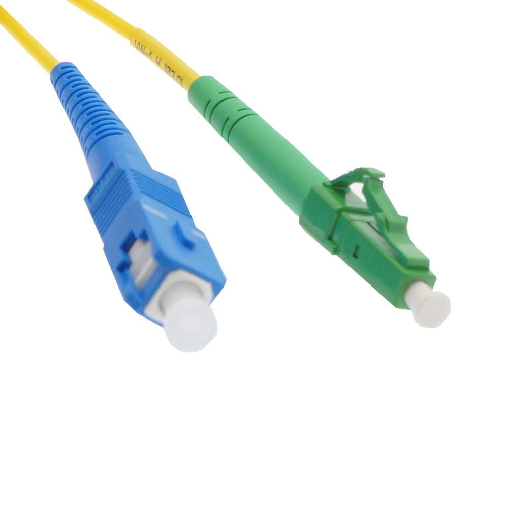 SC/UPC-LC/APC Singlemode 3.0mm OFNR Simplex Fiber Optic Patch Cable