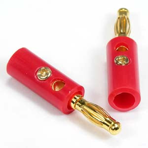 Banana Plug Gold Plated Plastic
