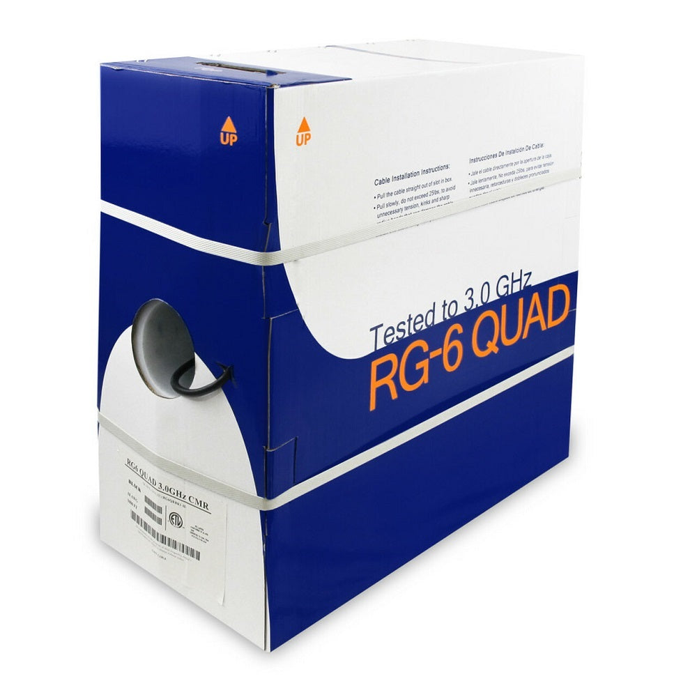 RG6 CMR CCS Quad Shield Coax Cable
