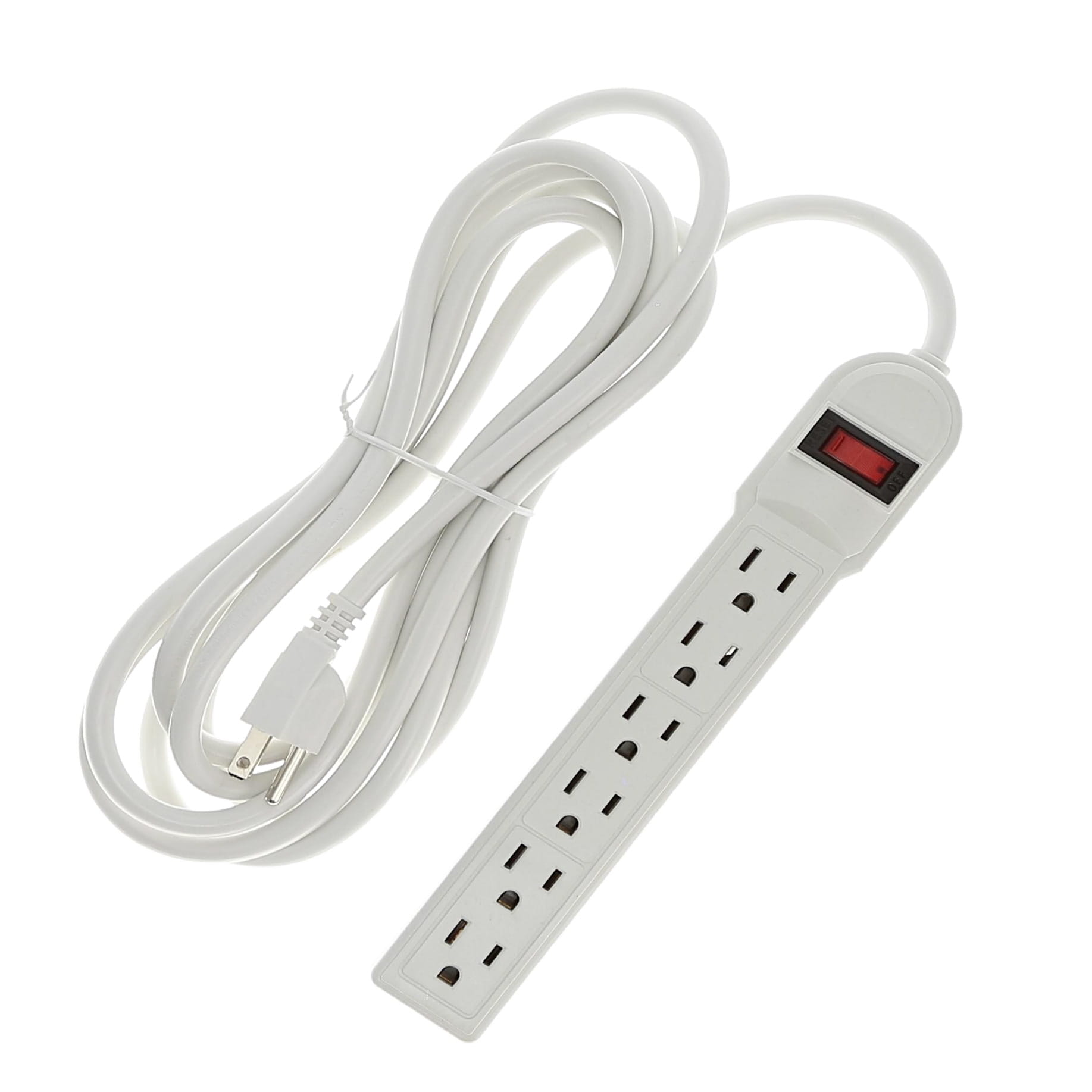 6-Outlet Surge Protector 14AWG/3, 15A, 90J