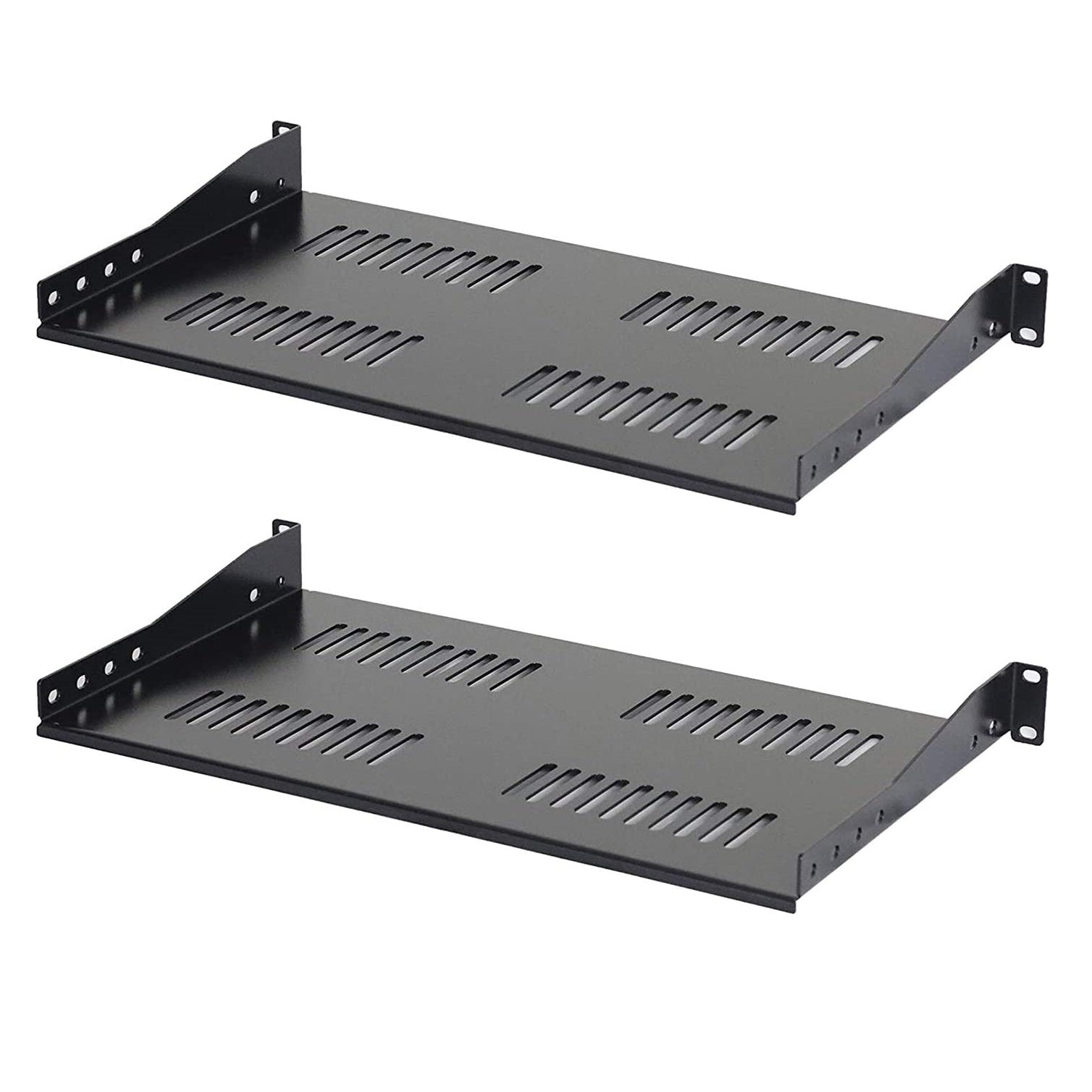 1U Rack Mount Vented Cantilever Shelf 10