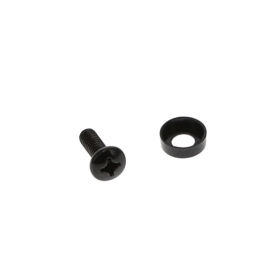 12-24 Rack Screws and Washers, Black 100-Pack