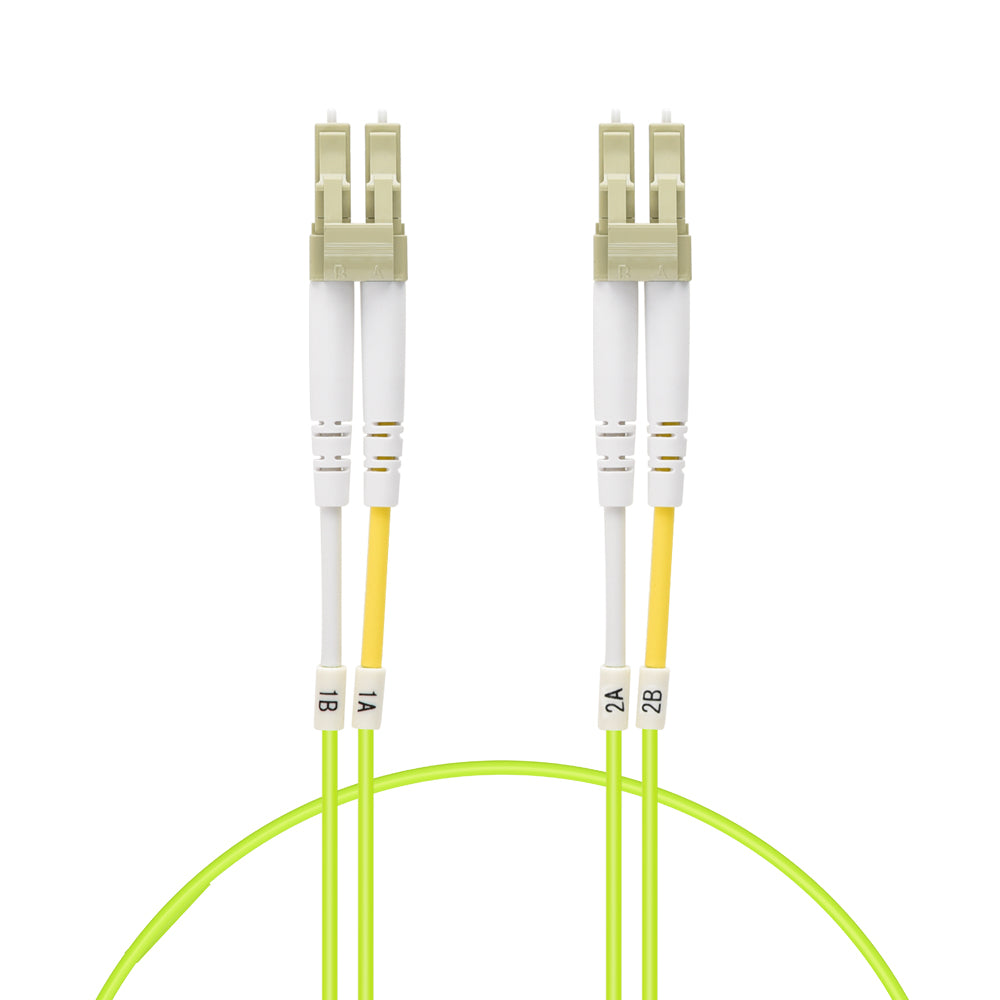 LC/UPC-LC/UPC OM5 Multimode Duplex OFNR 2.0mm Fiber Optic Patch Cable