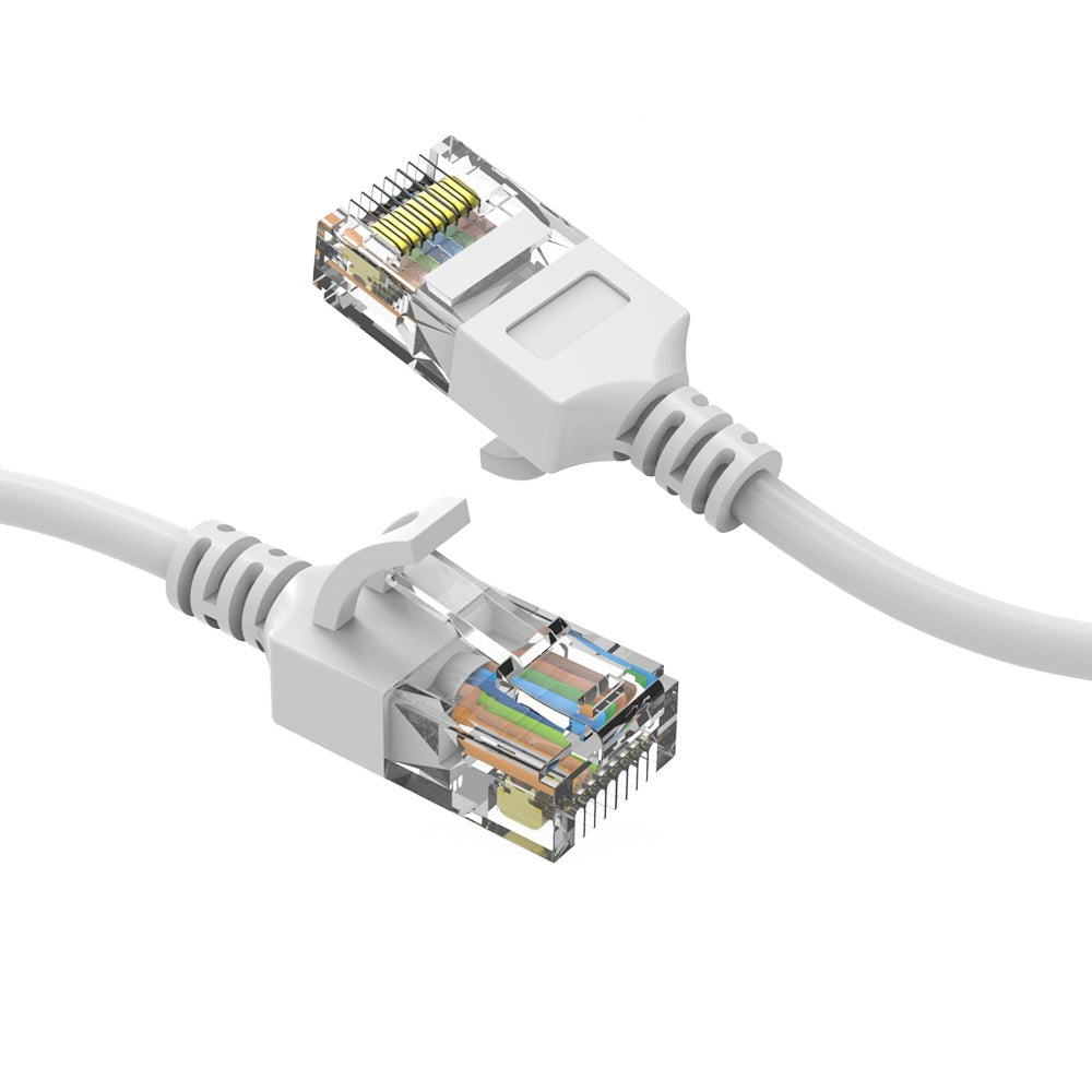 CAT6A UTP Slim Ethernet Network Booted Cable 28AWG