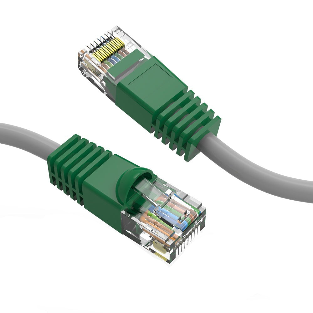 CAT6 Crossover Cable  Wire/Green Boot