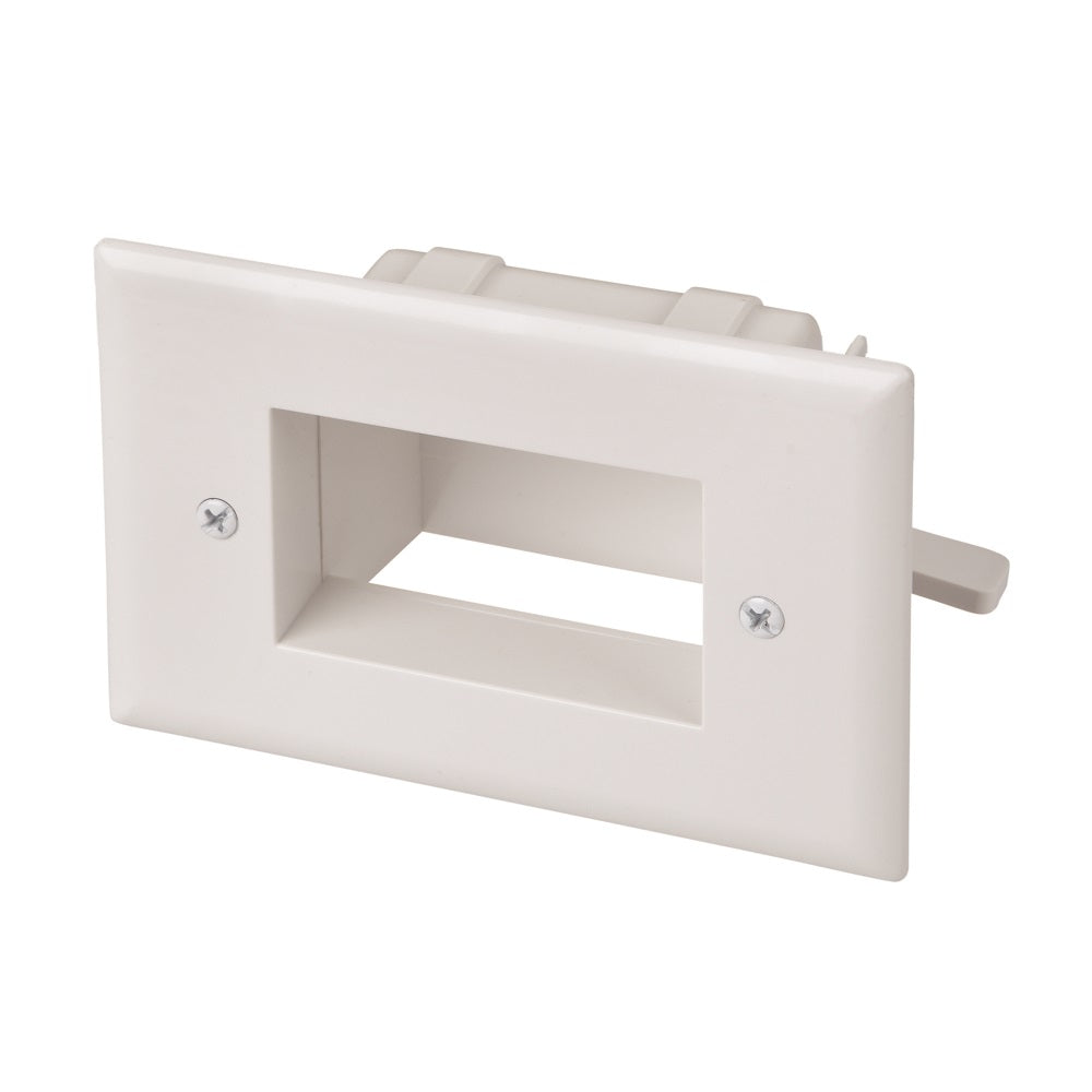 Easy Mount Recessed Low Voltage Cable Plate,