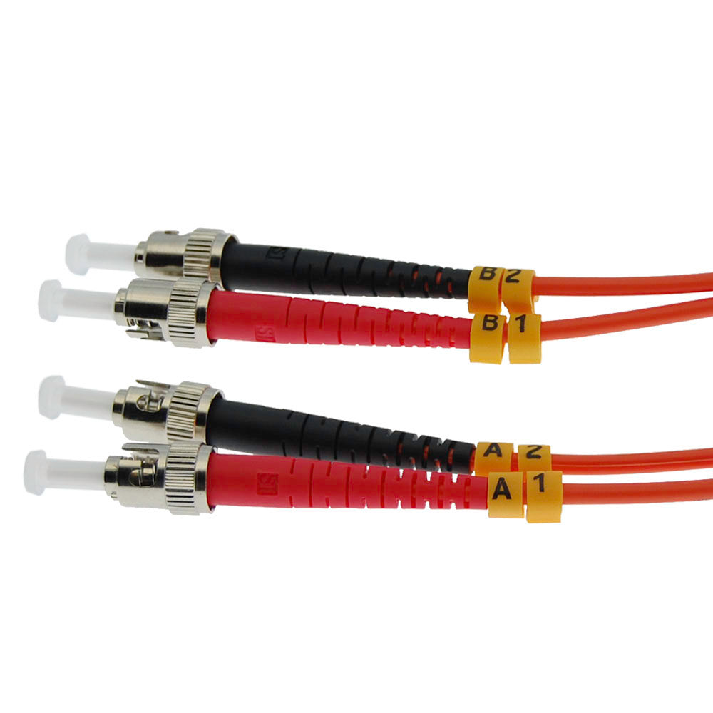ST/UPC-ST/UPC OM1 Multimode Duplex OFNR 2.0mm Fiber Optic Patch Cable