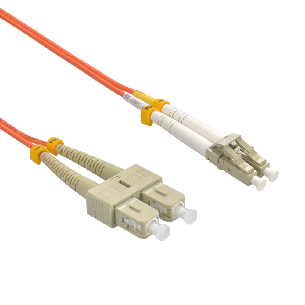LC/UPC-SC/UPC OM2 Multimode Duplex OFNR 2.0mm Fiber Optic Patch Cable