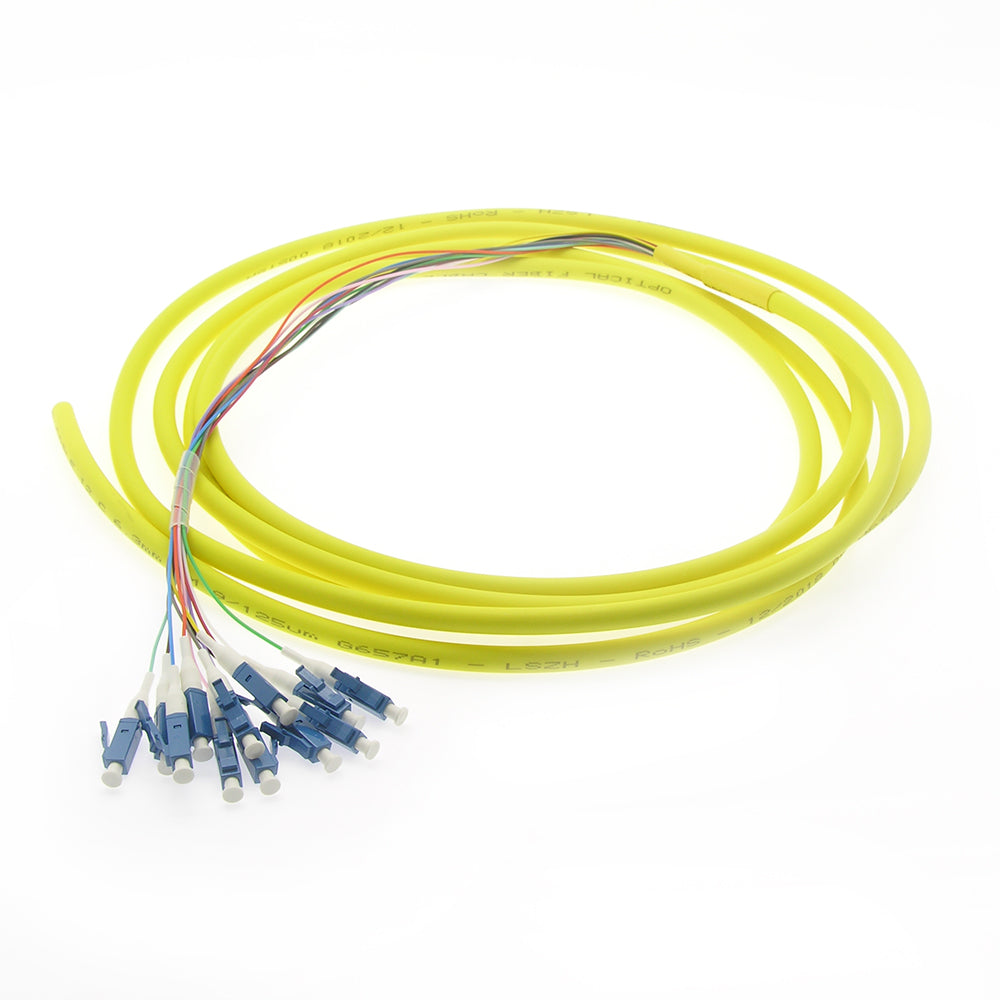 12-Fiber LC/UPC Singlemode Pigtail