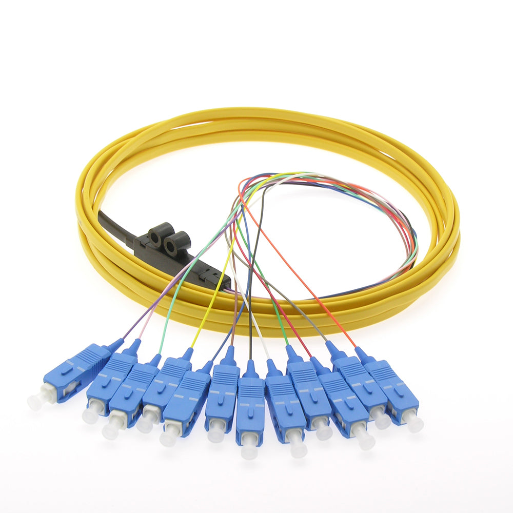 12-Fiber SC/UPC Singlemode Flat Ribbon Pigtail