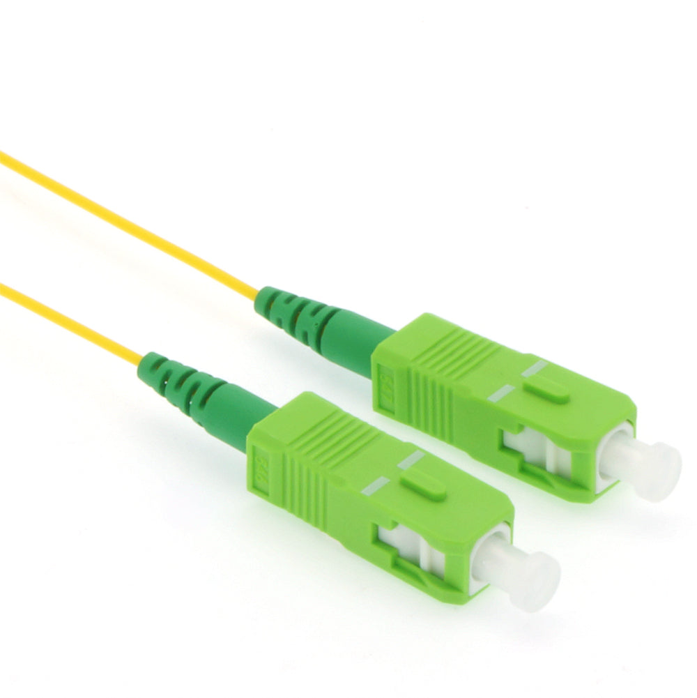 SC/APC-SC/APC Singlemode Simplex 1.2mm Slim Fiber Optic Patch Cable with Short Boot