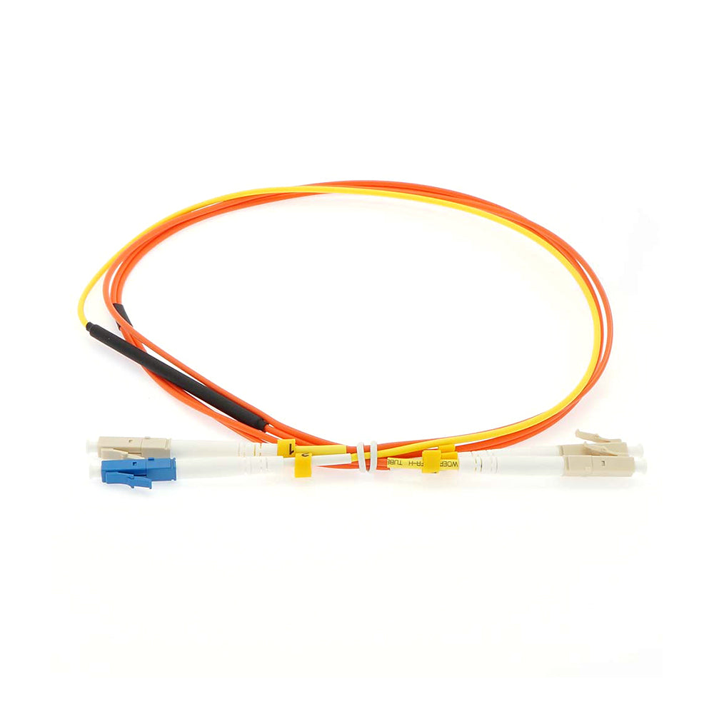 Singlemode LC to OM2 LC Duplex Mode Conditioning Fiber Optic Patch Cable