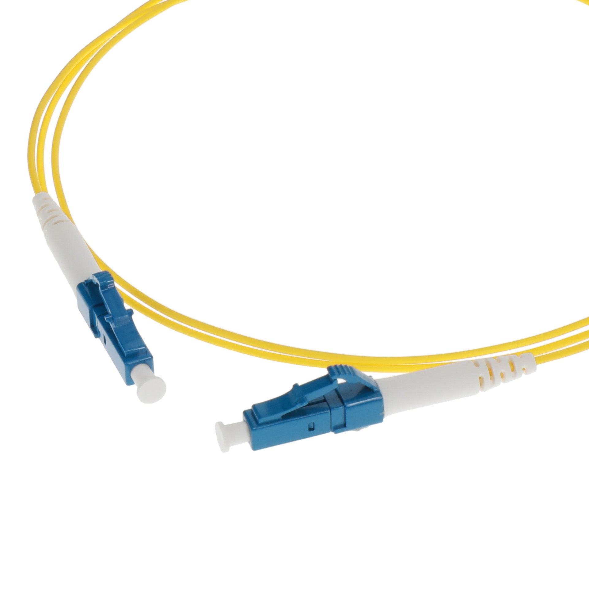 LC/UPC-LC/UPC Singlemode Simplex 1.2mm Slim Fiber Optic Patch Cable with Short Boot