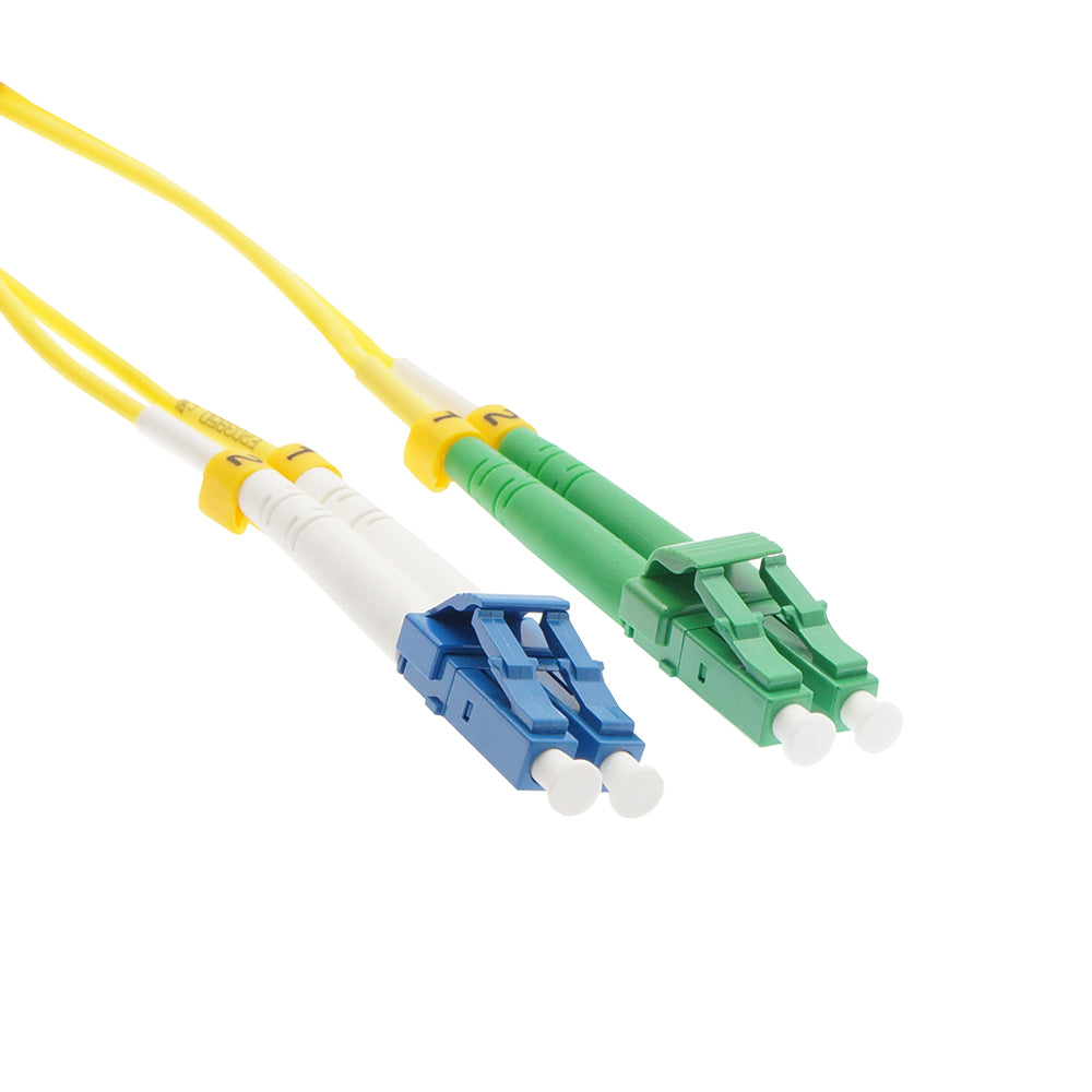 LC/UPC-LC/APC Singlemode Duplex OFNR 2.0mm Fiber Optic Patch Cable