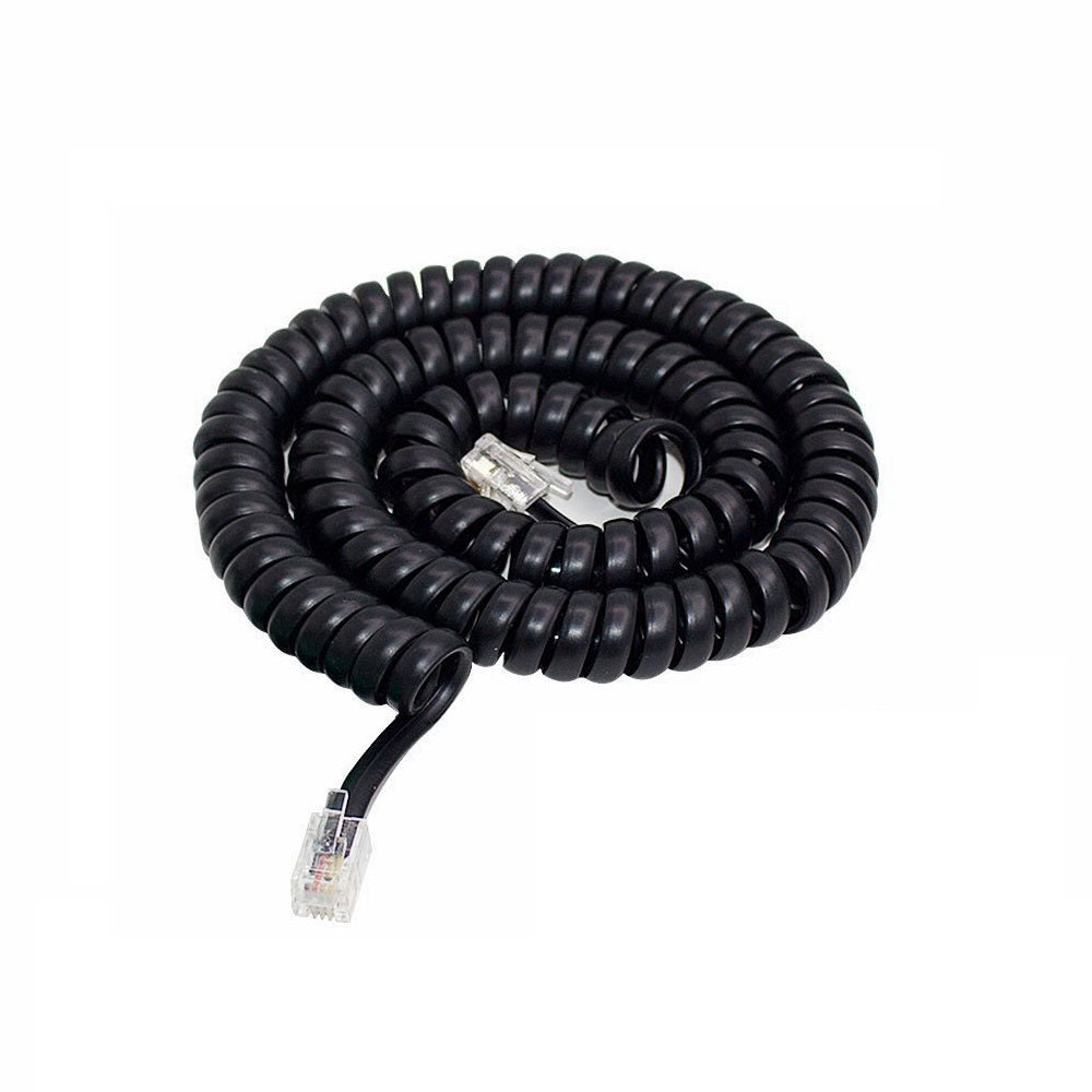 Coiled Handset Cord, RJ22 (4P4C)