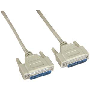 DB25 M/M Serial Cable 25C Straight