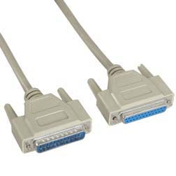 DB25 M/F Serial Cable 25C Straight