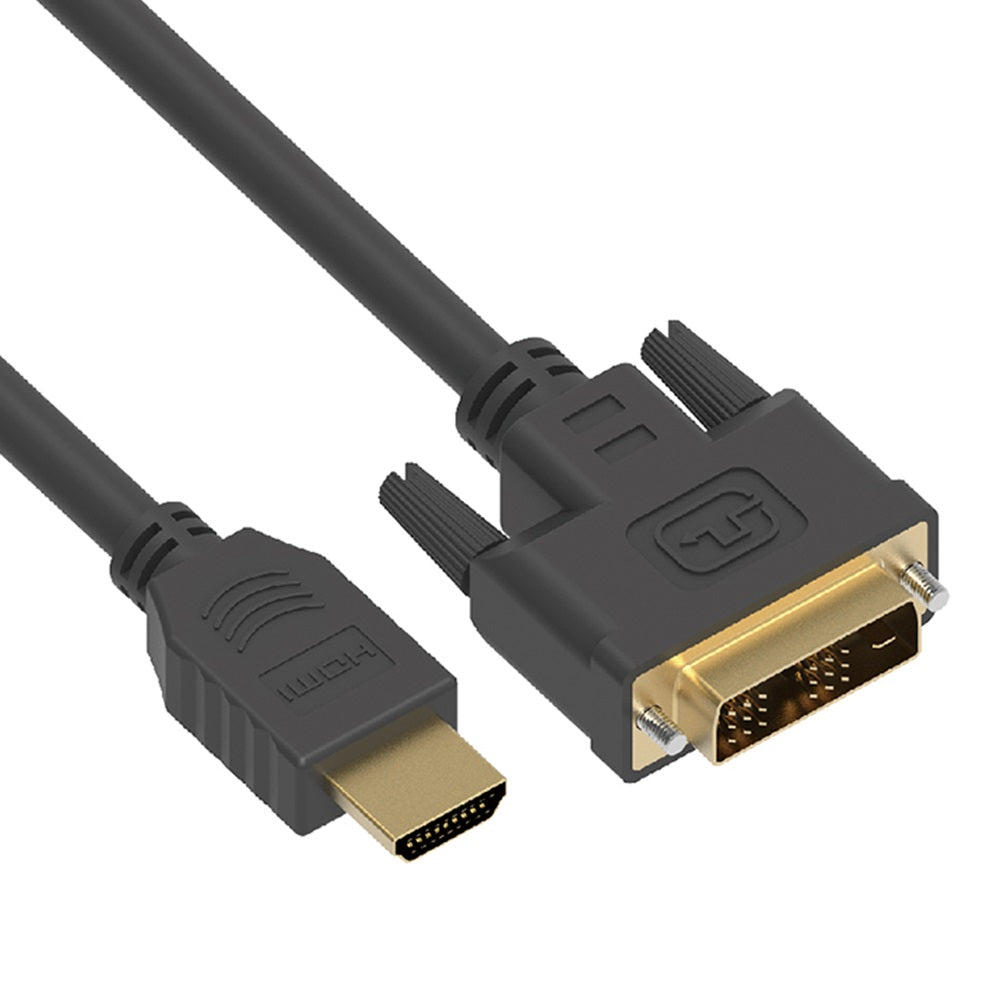 HDMI Male to DVI-D Male Cable