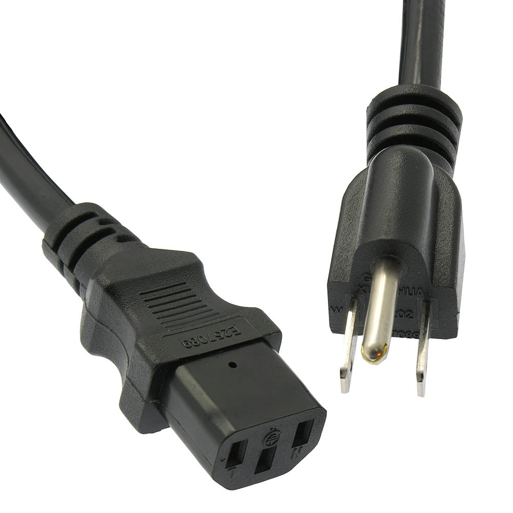 Computer Power Cord 5-15P to C-13  / SJT 16/3