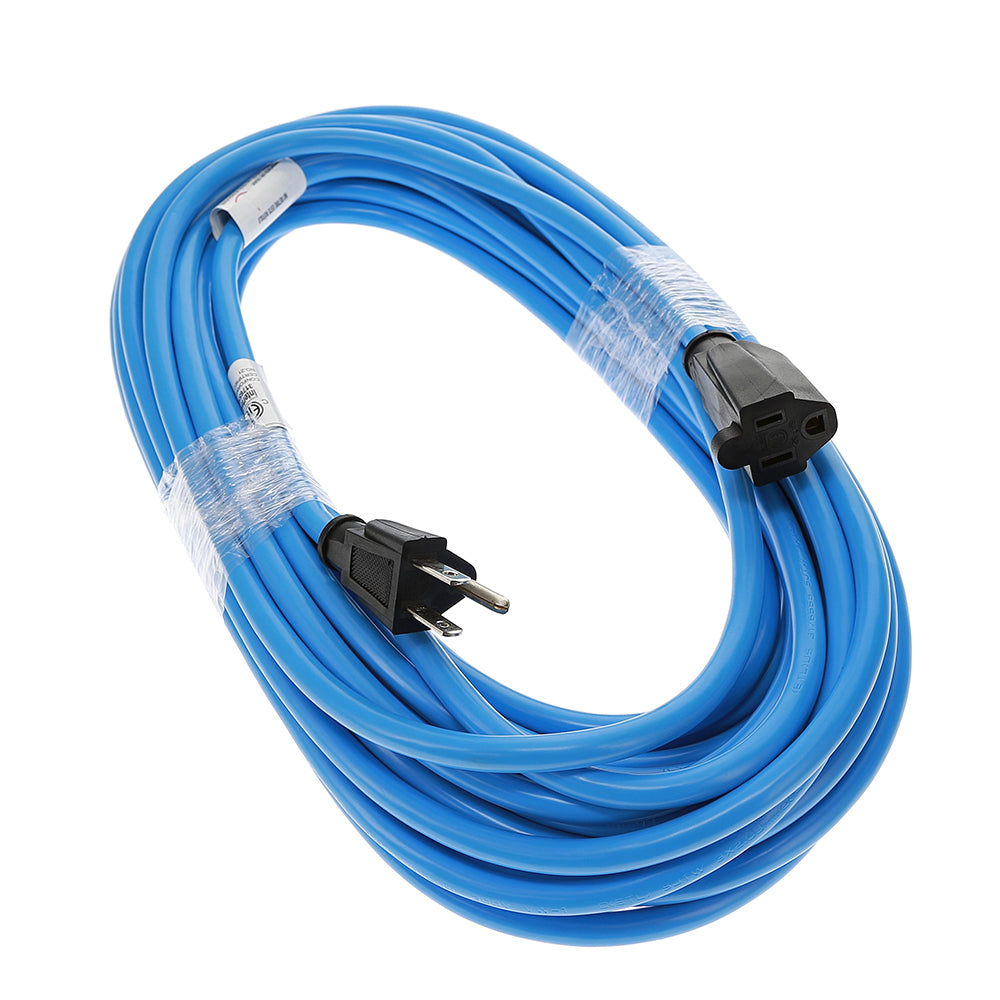 14/3 SJTW Blue Power Extension Cord,  Plug