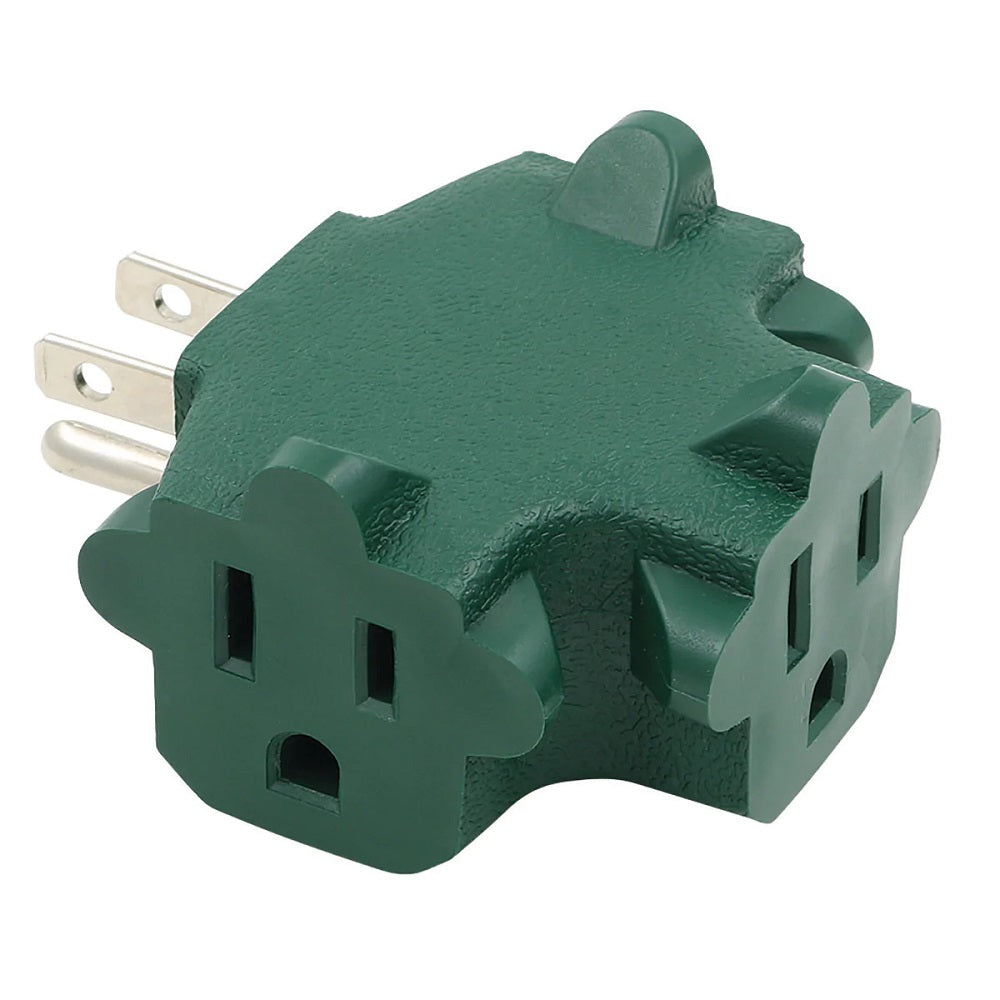 3-Outlet Grounded Power Block Tap