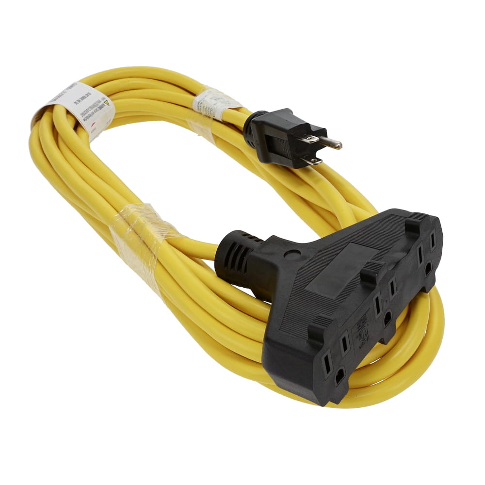 3-Outlet Power Extension Cord SJTW 14/3