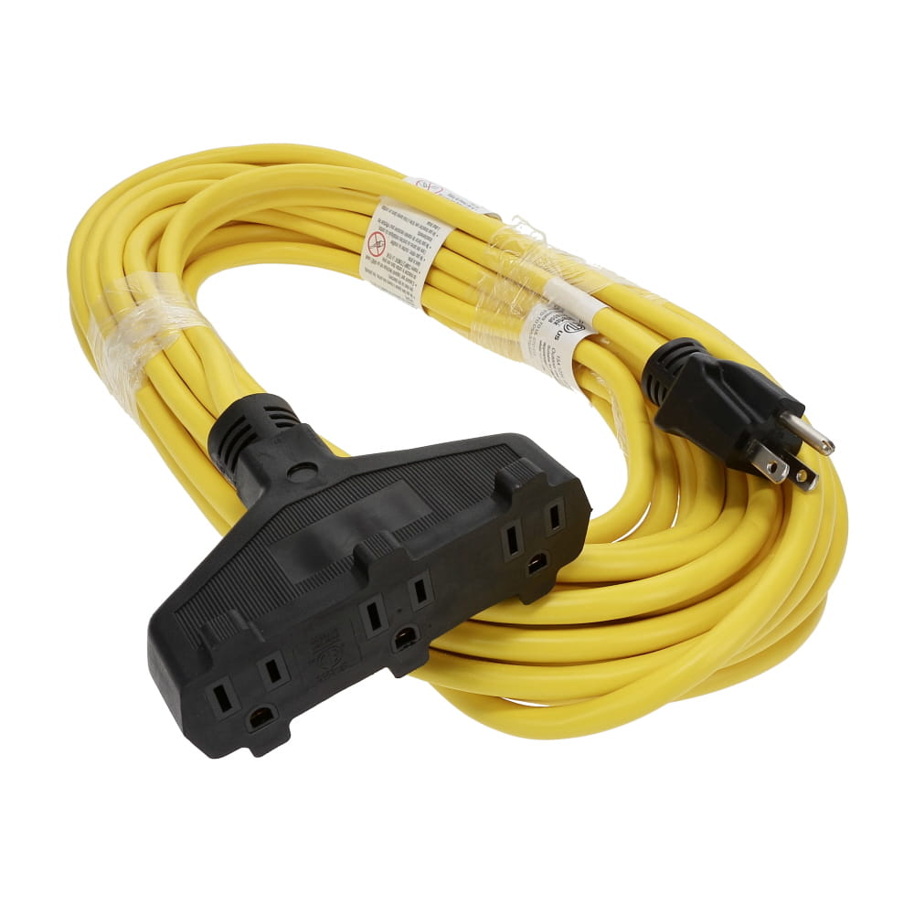 3-Outlet Power Extension Cord SJTW 14/3